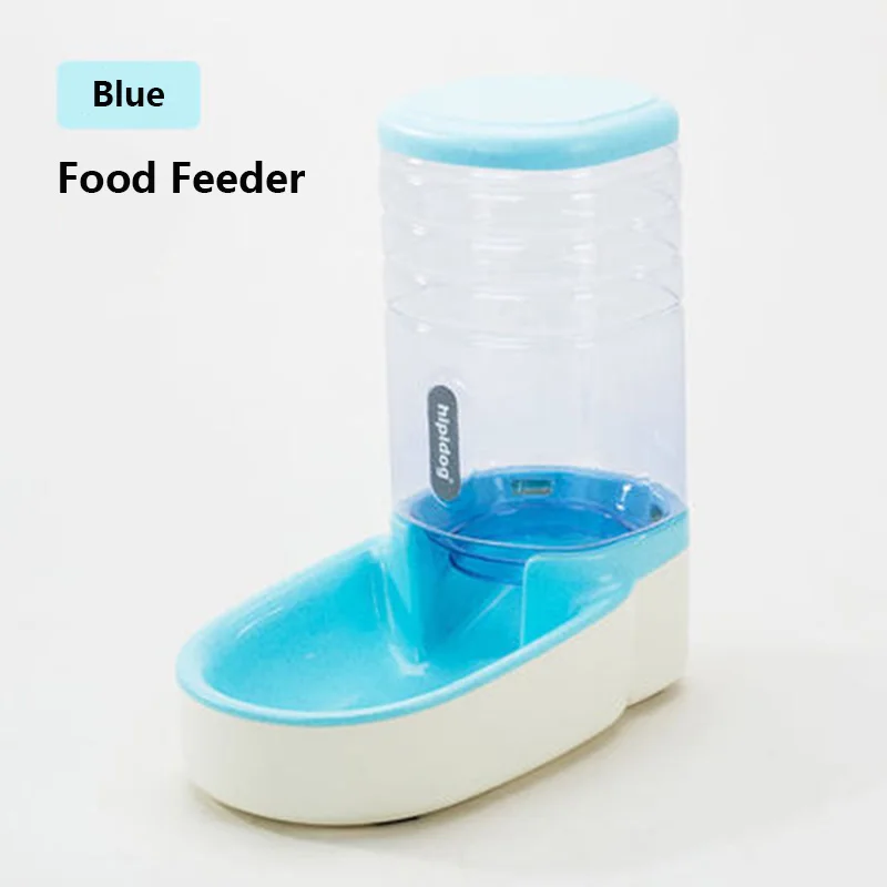 Blue food feeder LIGINWAAT 3.8L автоматические кормушки для собак большая емкость пластиковая бутылка для воды миски для кормления и диспенсер для питьевой воды для собак и кошек - Цвет: Blue food feeder