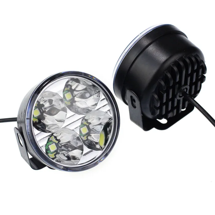 Высокое качество авто-Стайлинг drl 2x4 светодиодный круглый дневные ходовые огни дневного света для вождения авто Противотуманные фары Дневные Фары Светильник лампы Комплект#20