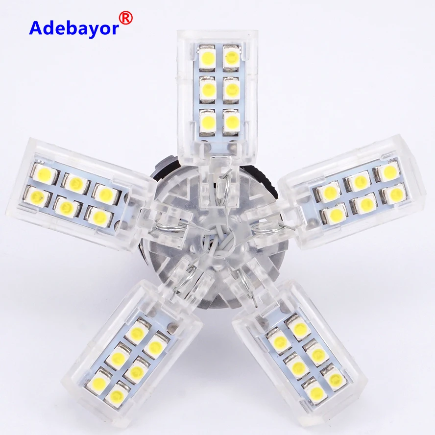 2 шт. 1157 Светодиодная лампа высокого качества расширяемая с 5 руками 40 SMD красная
