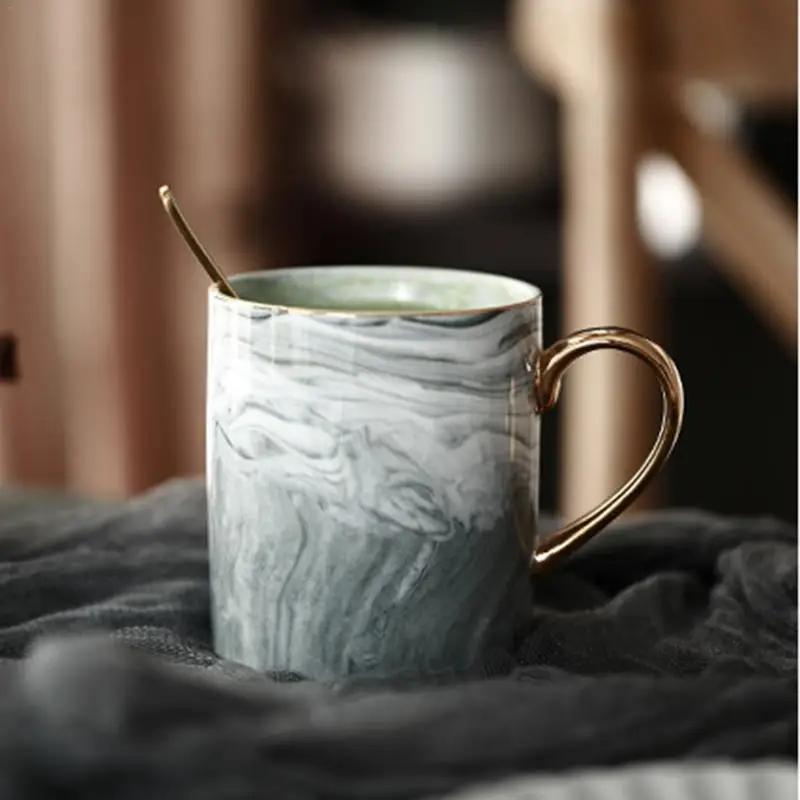 Керамическая чашка mCoffee для молока европейская позолоченная офиса специальная