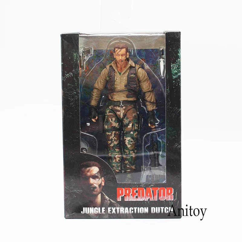 C Хищники от компании NECA 30-летие извлечения джунглей Маскировка голландские Охотники за джунглями ПВХ фигурка Коллекционная модель игрушки 18 см - Цвет: C