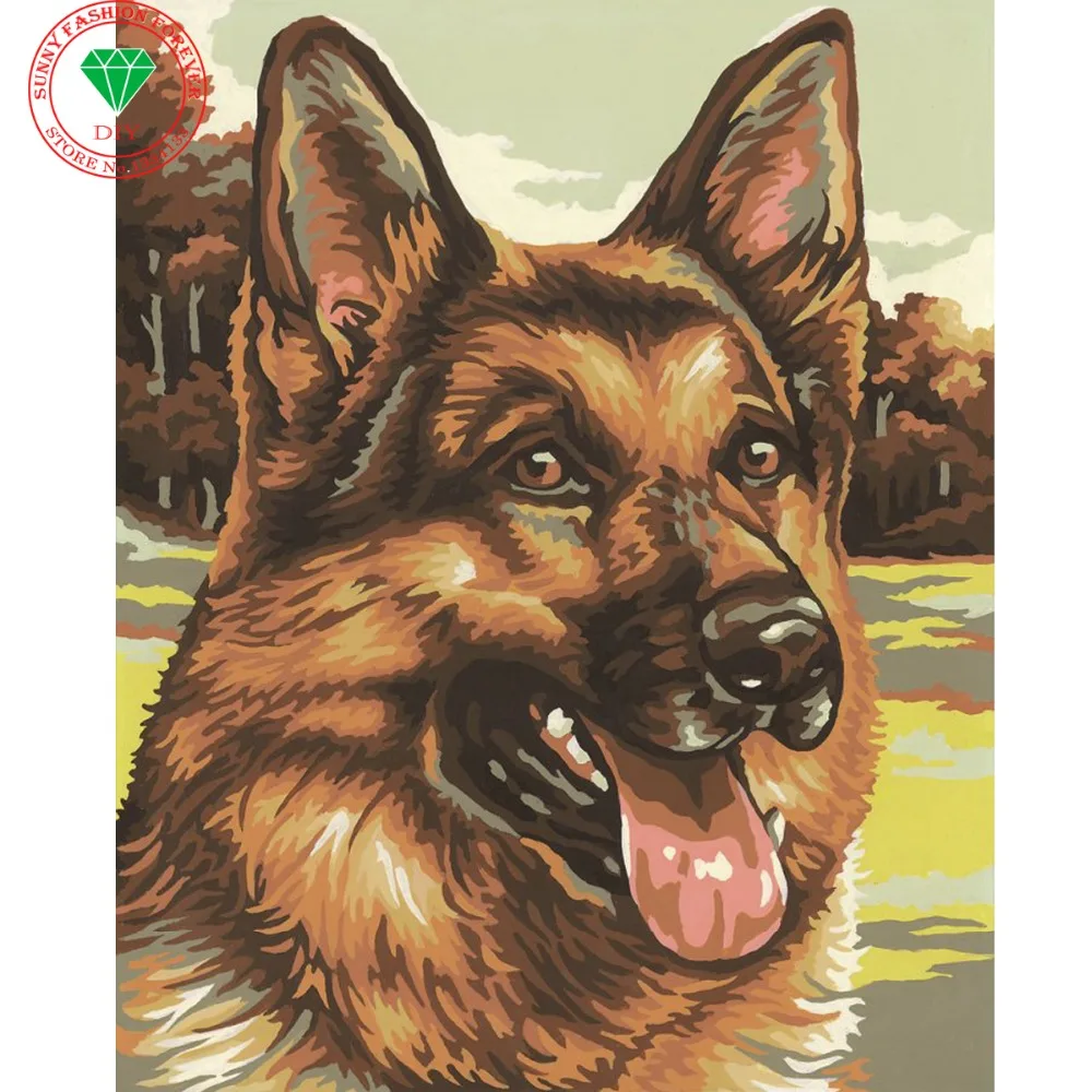 DIY картина вышитая бисером с украшением в виде кристаллов Алмазная вышивка