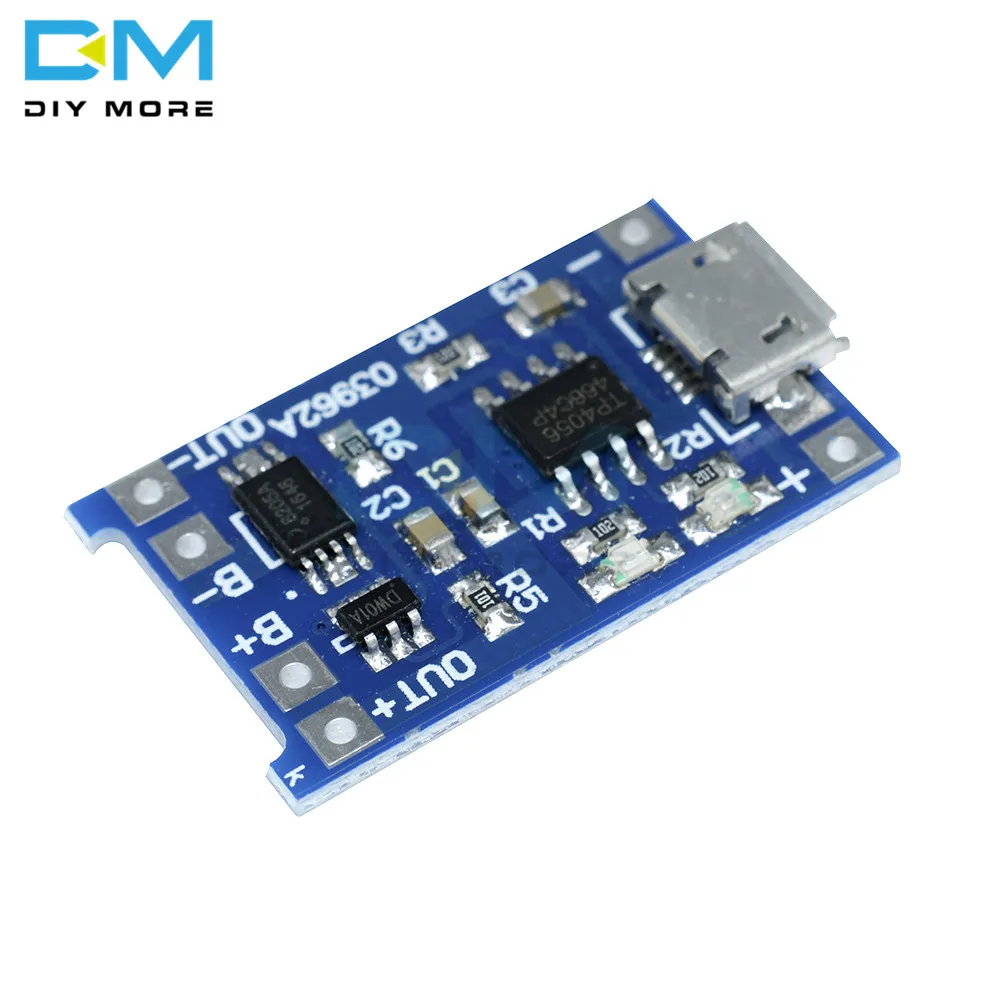10 шт Micro USB 5V 1A 18650 TC4056A модуль зарядного устройства литиевой батареи плата с