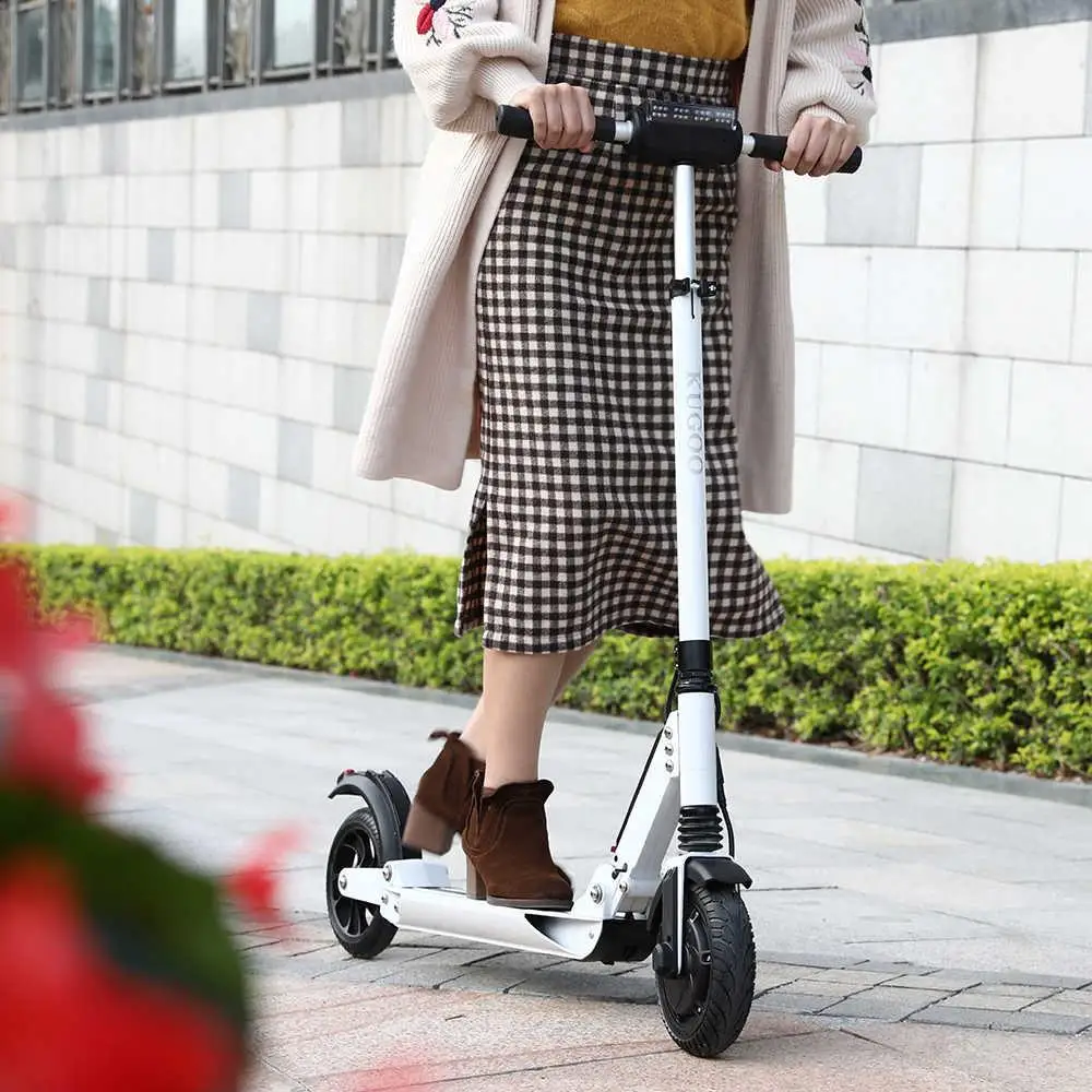 ЕС нет налога KUGOO S1 patinete Electronic adulto скутер plegable 350 Вт Мотор Складной 8 дюймов шина тормозной расстояние 4 м 120 кг нагрузка
