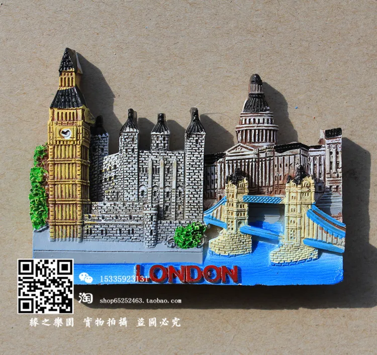 

London travel resin refrigerator stickers