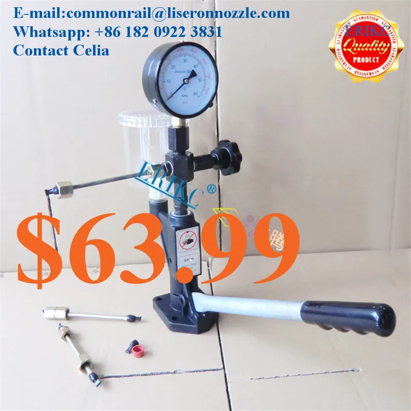 ERIKC CRI800 и S60H Common Rail Тестер Комплект Многофункциональный дизельный USB инжектор тестер Форсунка Тестер - Цвет: nozzle tester