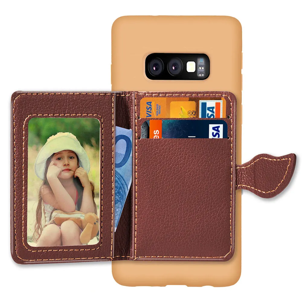 PU Leather wallet case For SAMSUNG S10 S9 S8 S10e Soft Litchi Patterned Cover Case A50 A70 M10 S10PLUS A8 A6 J6 | Мобильные телефоны