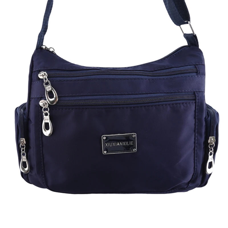 Dark Blue Женские Модные Водонепроницаемый Crossbody вместительная сумка для женщин Курьерские сумки большой Ёмкость Сумка многофункциональная сумка унисекс - Цвет: Dark Blue