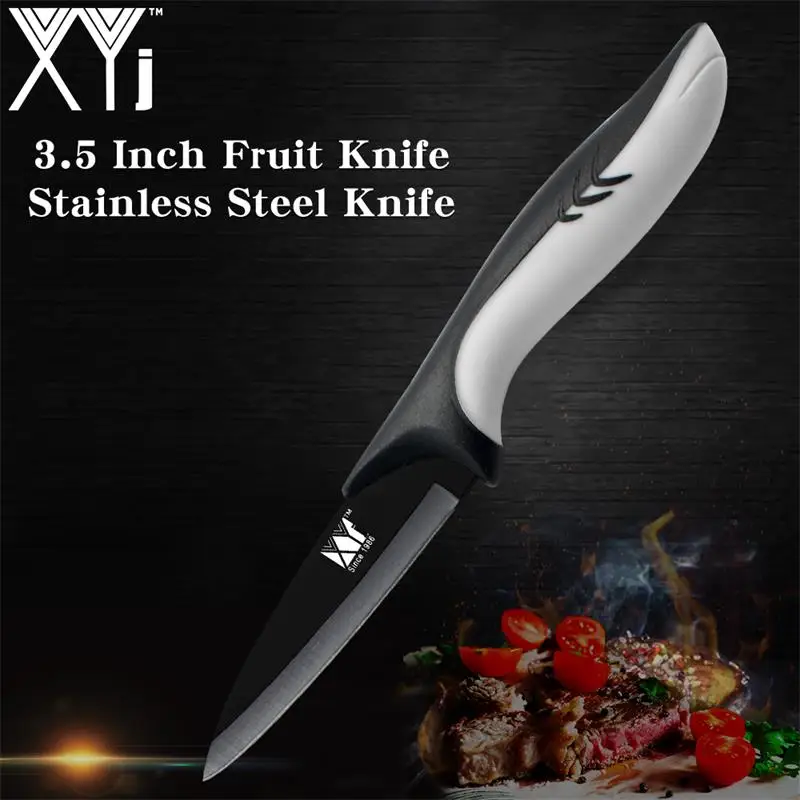 3.5 inch paring XYj лучший кухонный нож 7Cr17 кухонные ножи из нержавеющей стали слайсер для шеф-повара хлеб Santoku Utiltity нож для очистки овощей красивые инструменты - Цвет: 3.5 inch paring
