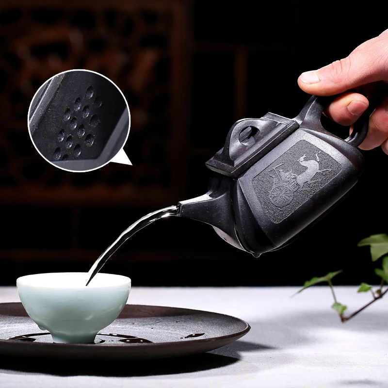 Аутентичный исинский чайный горшок 290cc Master ручной работы Shi Piao кварцевый каменный