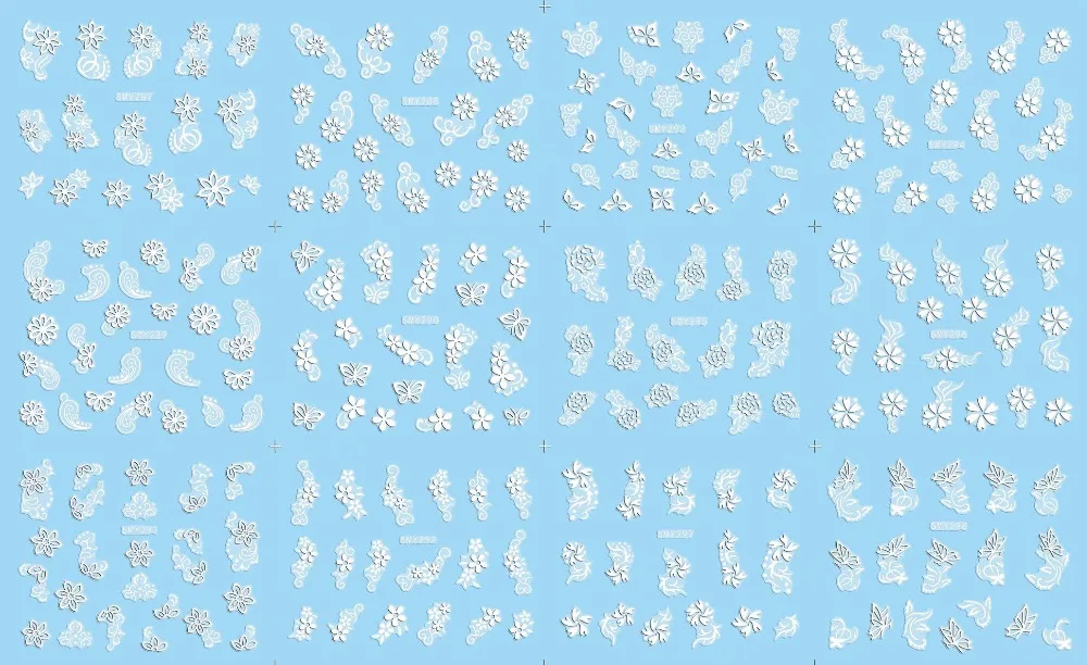 YA LI золото/серебро 3d стикер для дизайна ногтей Наклейка для ногтей Сердце Бабочка и цветок с украшения со стразами DIY украшения