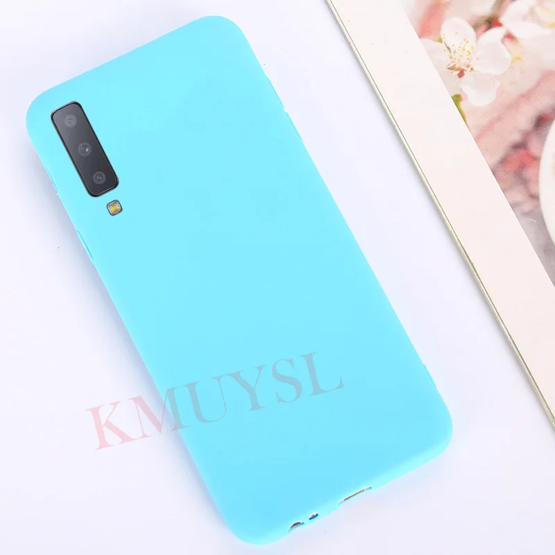 Чехлы для samsung Galaxy A7 J4 J6 плюс J8 A6 A8 S9 S8 Plus Note 9 8 A3 A5 A7 J3 J5 J7 S7 мягкая Macaron Цвет крышка