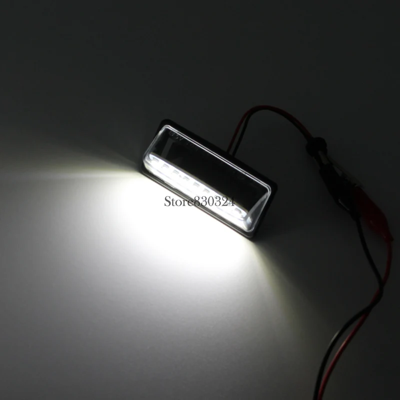 2 шт. ксеноновый белый 18SMD светодиодный светильник номерного знака Лампы для Nissan