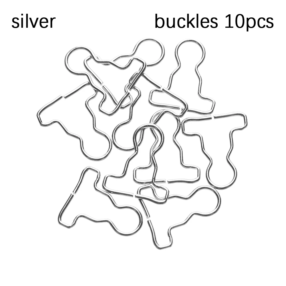 sliver buckles 10 шт. мини кукла пояс пуговицы гвозди Кукла Одежда DIY металлическая пряжка подходит для 1/6 куклы девушки пряжки для кукол брюки сумки аксессуары - Цвет: sliver buckles