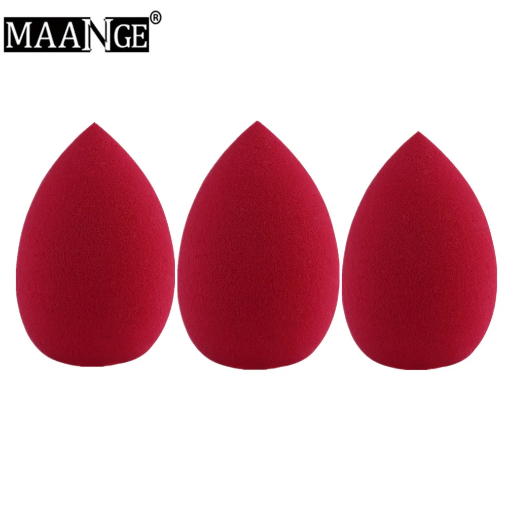 MAANGE Новые 3 шт./набор мягкая губка для макияжа яйцо капли воды BB крем Мокрый Сухой косметическая пудра гладкой пуховка для макияжа Maquiagem инструменты подарок