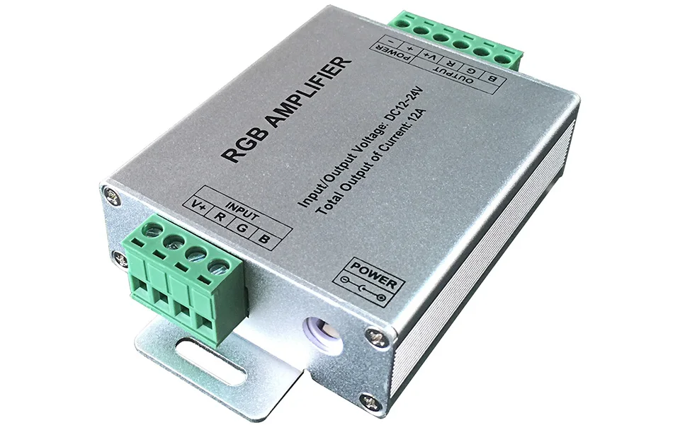 RGB сигнал Усилители домашние для SMD 3528 5050 Светодиодные ленты Свет Макс 4A/канал DC12V 24 В постоянной Напряжение Усилители домашние для RGB огни