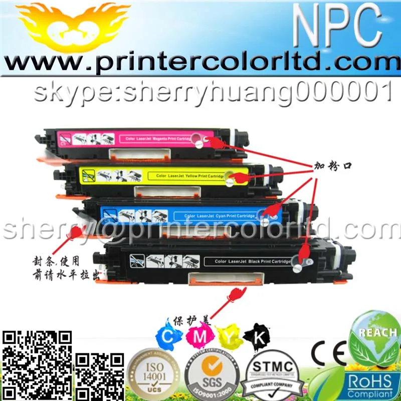 Цветной тонер-картридж 130A для hp Color LaserJet Pro MFP M176n M176 M177fw CF350A CF351A CF352A CF353A цветной