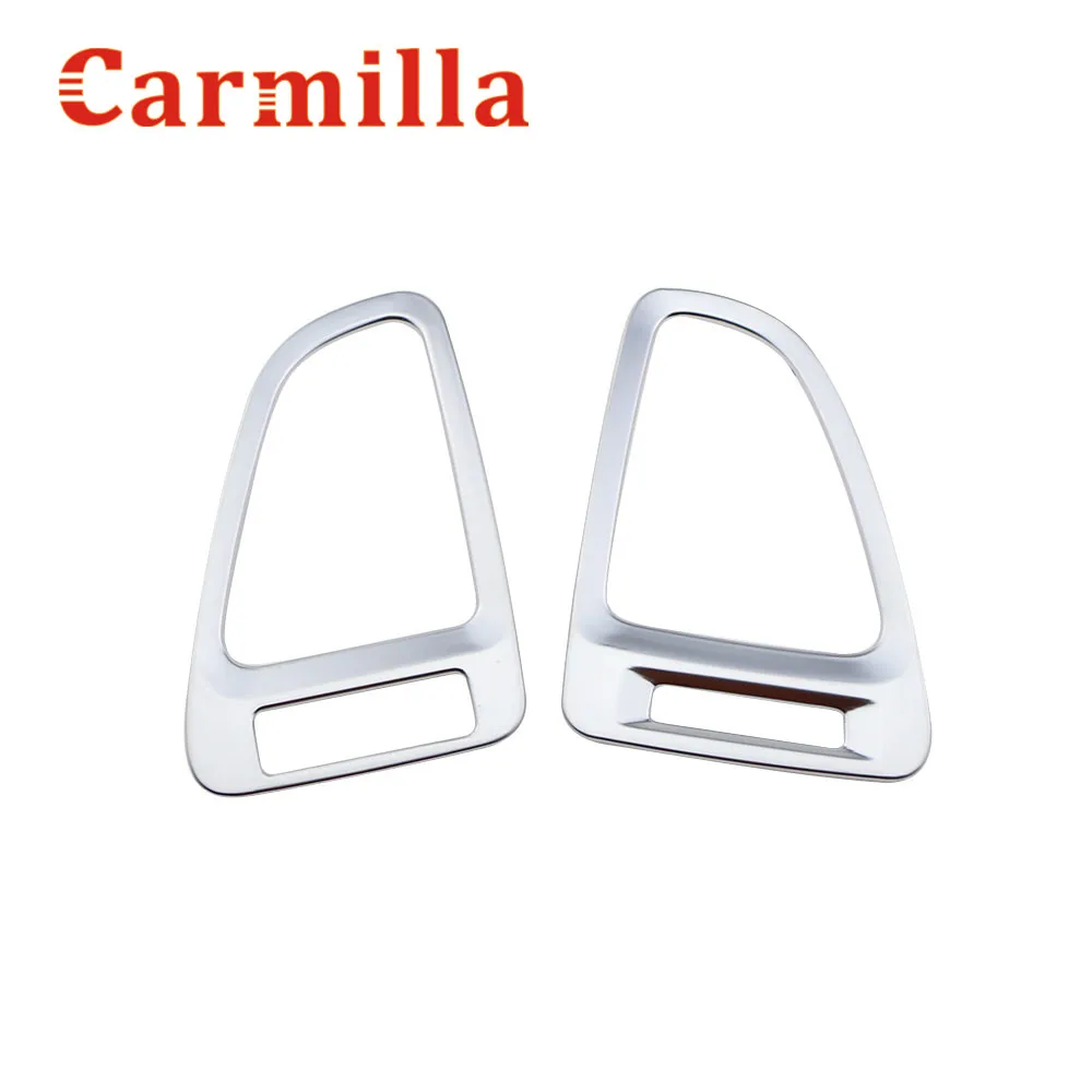 

Carmilla 2 шт./компл. автомобильный хромированный Внутренний чехол-наклейка на вентиляционное отверстие для Honda HRV HR-V Vezel 2014 2015 2016 2017 Acc.