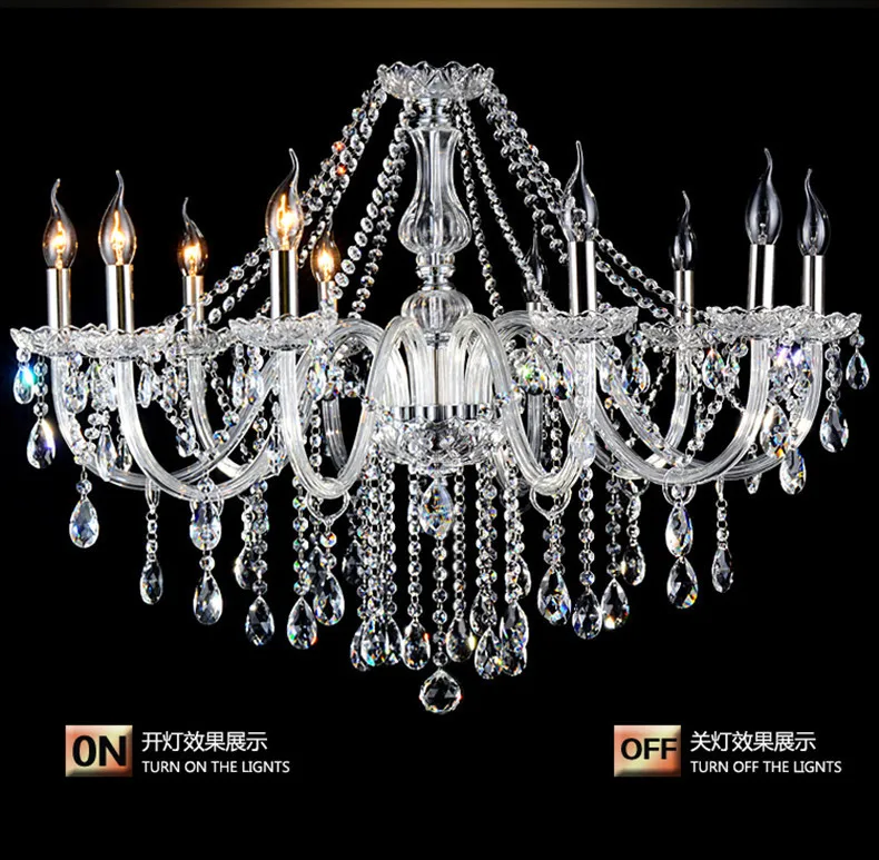 10 головок домашняя светодиодная люстра роскошная хрустальная кухонная арматура