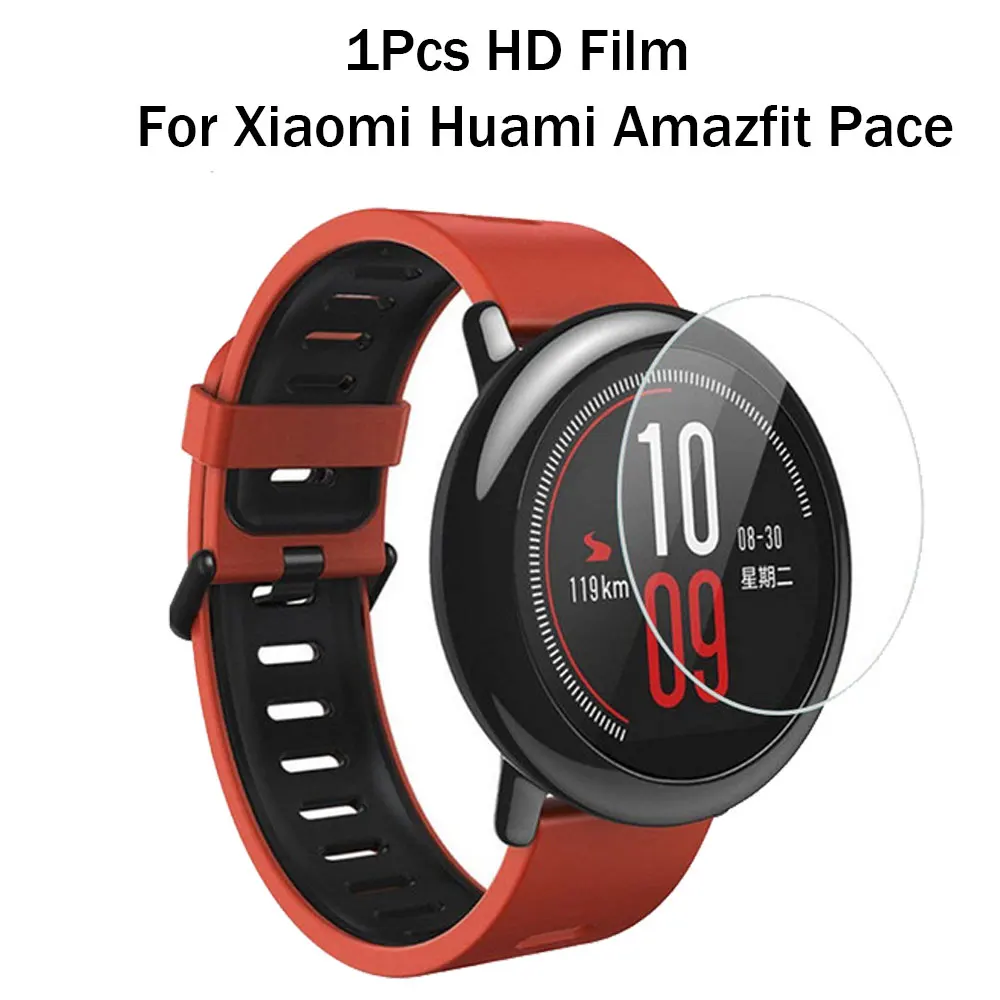 1pcs HD Film Для amazfit acessorios спортивный силиконовый браслет для Xiaomi Huami Amazfit PACE Смарт-часы сменный ремешок Smartwatch correa - Цвет: 1pcs HD Film