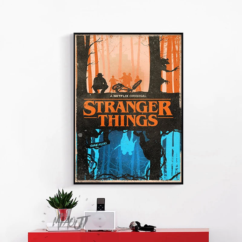 Cool Stranger Things Posters Wall Art Printed Canvas Painting For Room Decoration Decor Picture | Дом и сад
