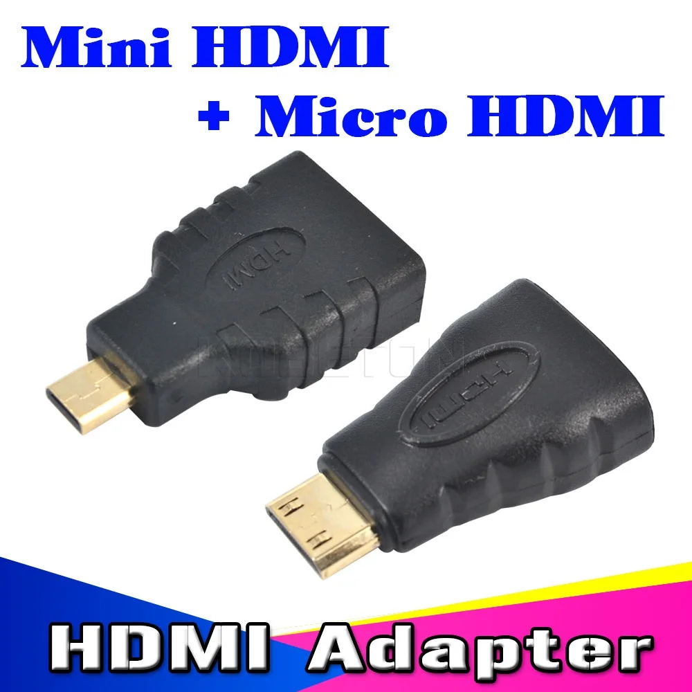 1 компл. HDMI совместим с Mini и Micro совместимый разъем HD удлинитель адаптер