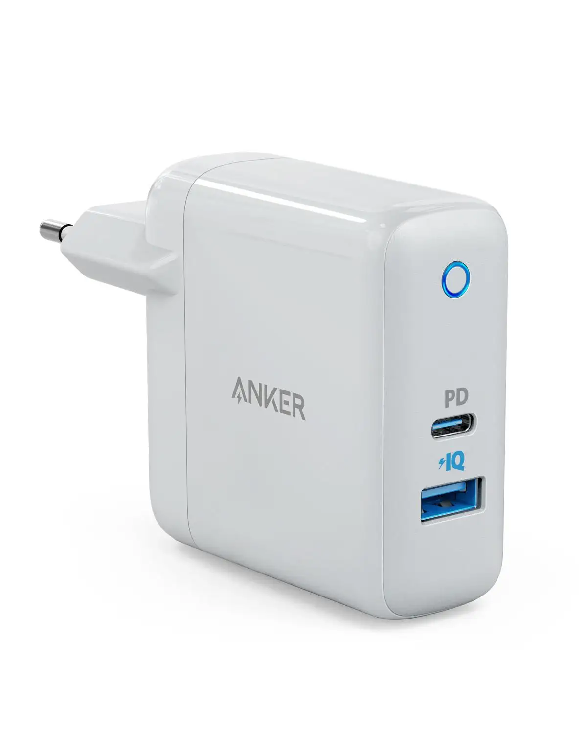 Anker USB C зарядное устройство, мощность порт Скорость+ Duo настенное зарядное устройство с 30 Вт питания порт доставки для iPhone, iPad Pro, MacBook, Galaxy и многое другое - Тип штекера: EU Plug