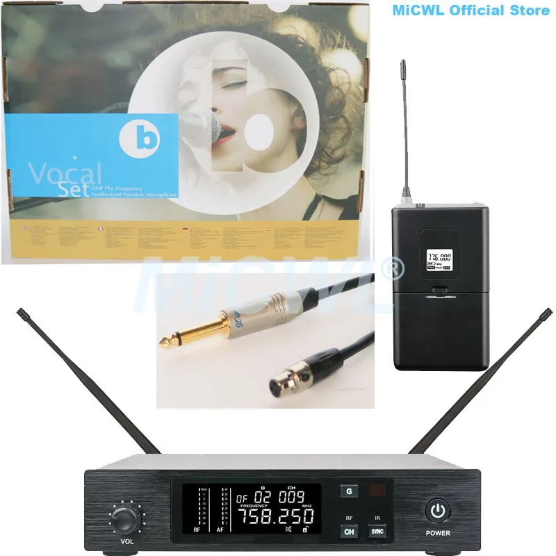SKM-9100 Беспроводная портативная гарнитура петличный инструмент микрофонная система Sennheise SKM 9000 QLX - Цвет: Guitar System