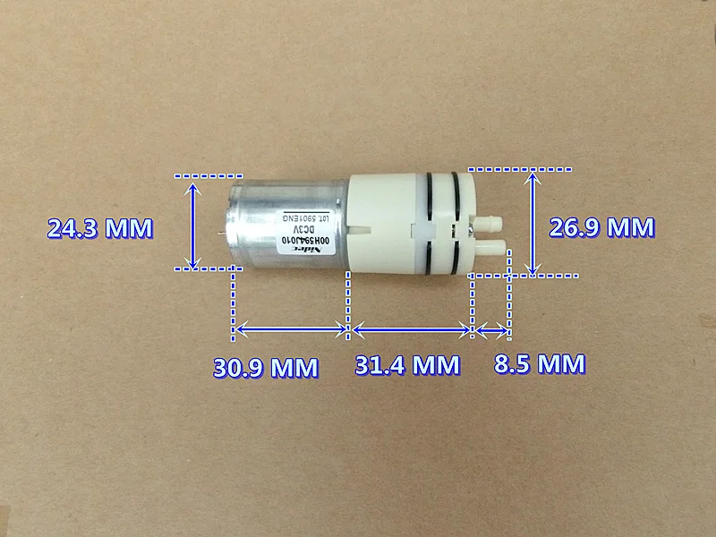 Маленький миниатюрный диафрагменный насос постоянного тока 3 в Nidec с двигателем