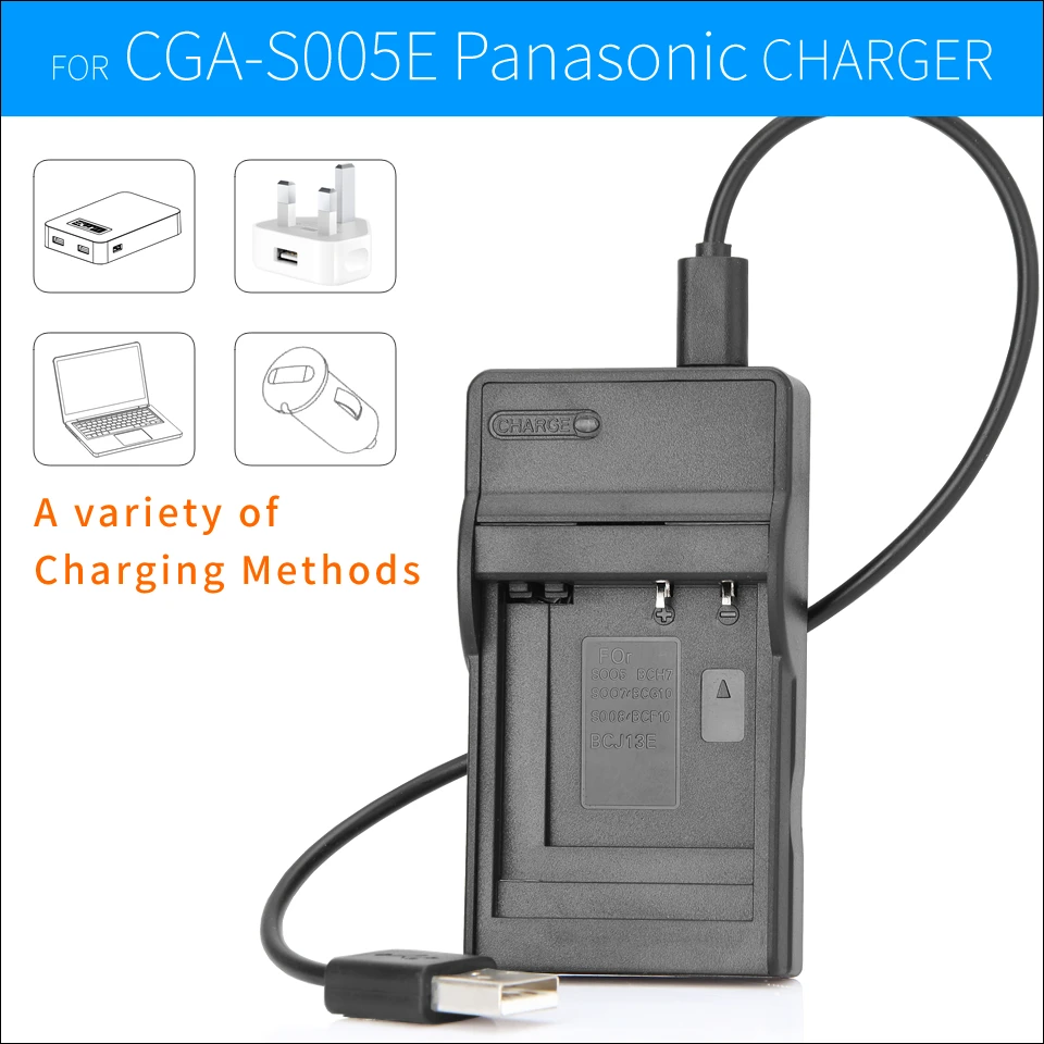 Zhenfa USB батареи Зарядное устройство для Panasonic DMC F2 dmc f3 f4 FH1 fh3 fh20 fh22 fp8 FS4|Зарядные