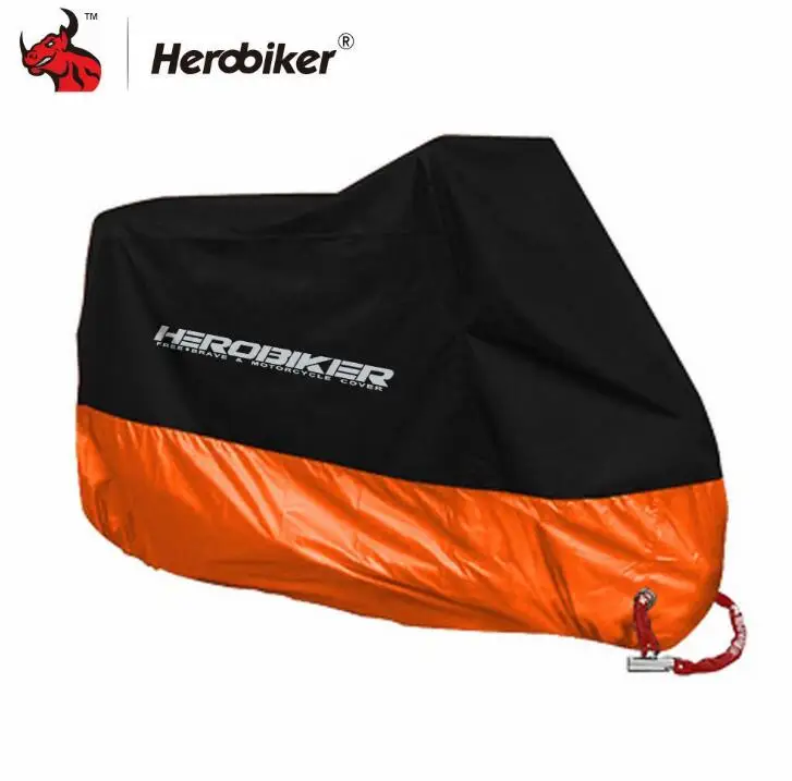 Herobiker мотоцикл четыре сезона Водонепроницаемый/пыленепроницаемый/УФ защитный для наружного внутреннего мотороллера мотоцикл Дождевик M-XXXXL - Цвет: 6
