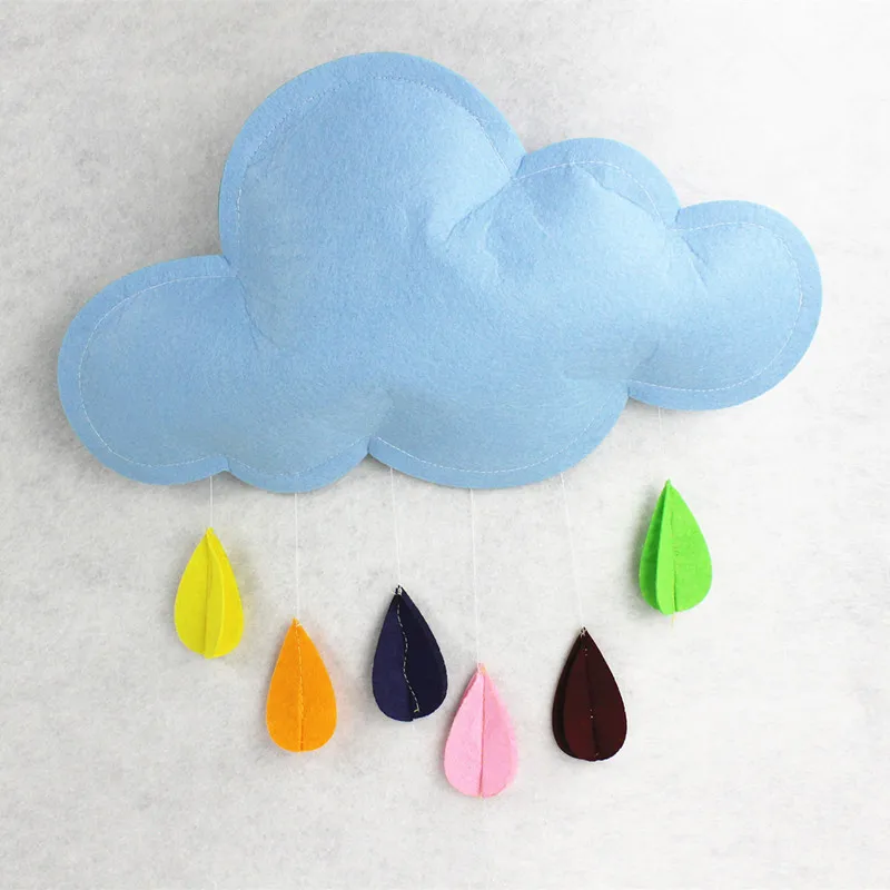 Аксессуары для детской фотосъемки с изображением облаков капель дождя декорация