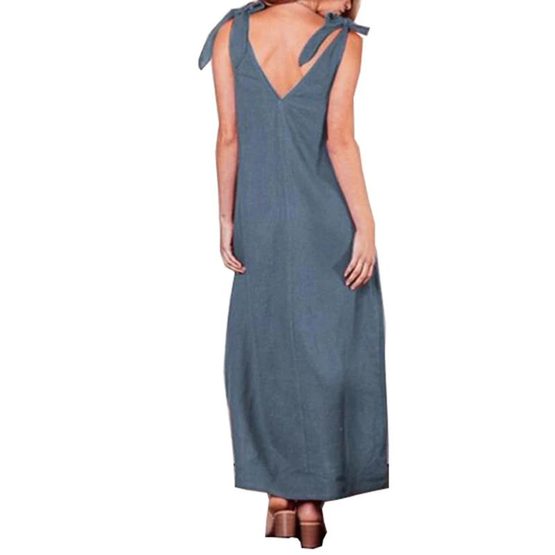 Женские вечерние платья летние сарафаны с разрезом модные мешковатые Макси