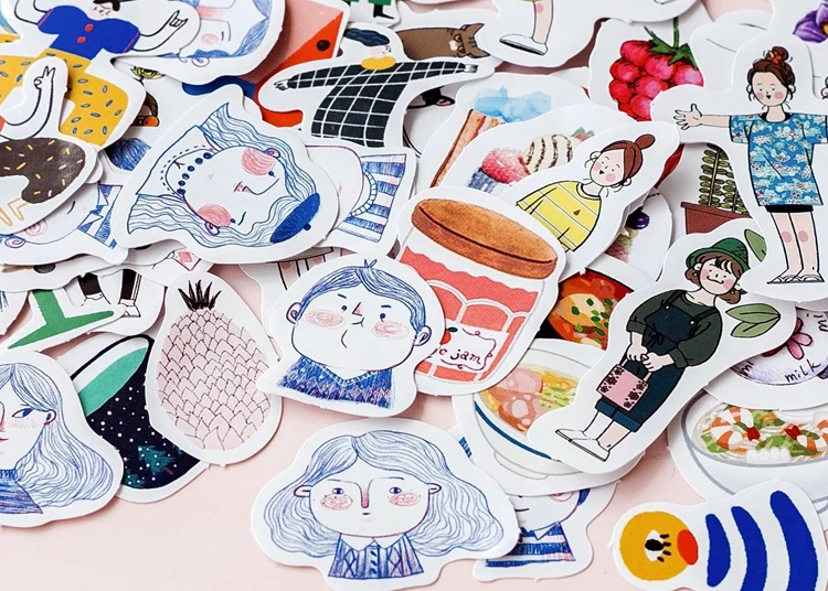 45 шт./упак. Kawaii японский декоративные Скрапбукинг Стикеры детский игрушечный Стикеры s планировщик Стикеры Канцелярские Товары для детей Подарки