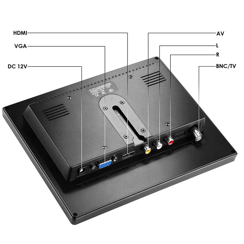 Четырехпроводной резистивный монитор сенсорного экрана VGA HDMI C08 8 дюймов с