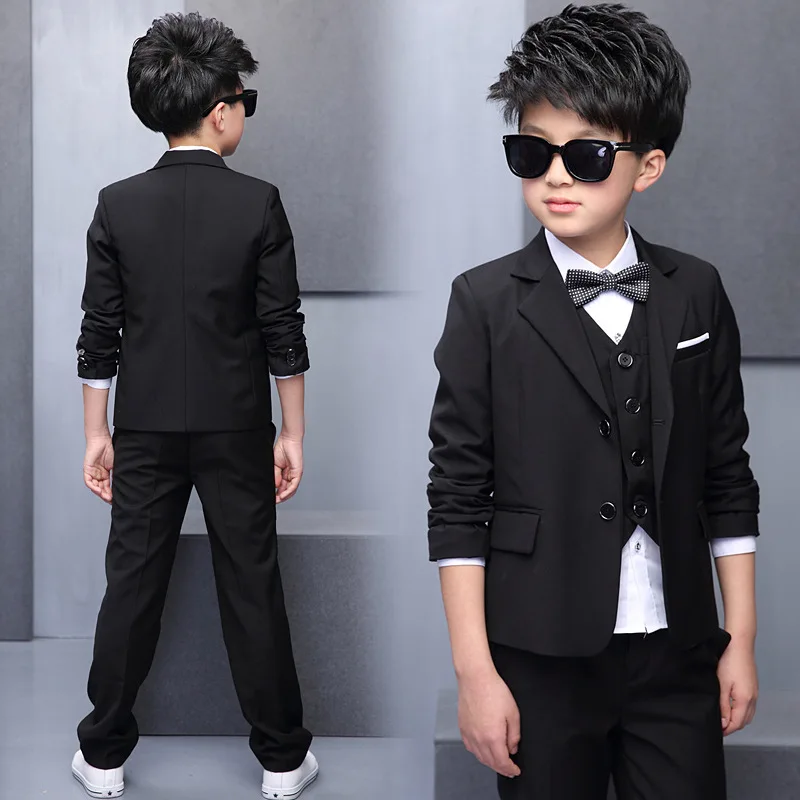 Костюм для мальчиков детское черное платье официальное костюм в английском