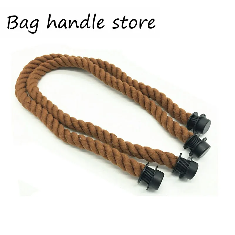 1 пара новых коричневых веревочных ручек 65 см для использования в obag|handles for bagsbag