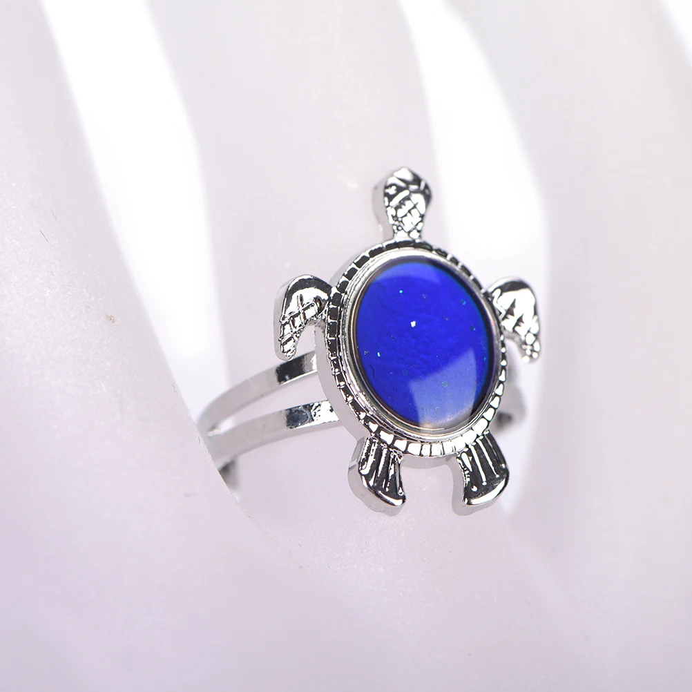 Очаровательные Волшебные Черепашки кольца для настроения меняющие цвет