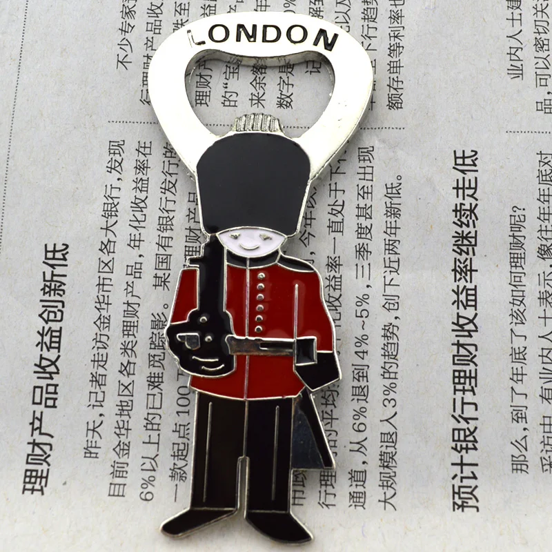 

LONDON soldiers travel souvenirs alloy opener refrigerator stickers