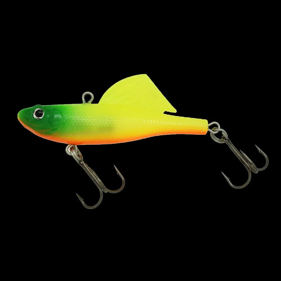 WALK FISH, 1 шт., Vantage Balance Vib, приманка для подледной рыбалки, воббер, Pesca, силиконовая искусственная приманка, 65 мм, 16,5 г, свинцовая рыба, мягкая рыба - Цвет: B 2
