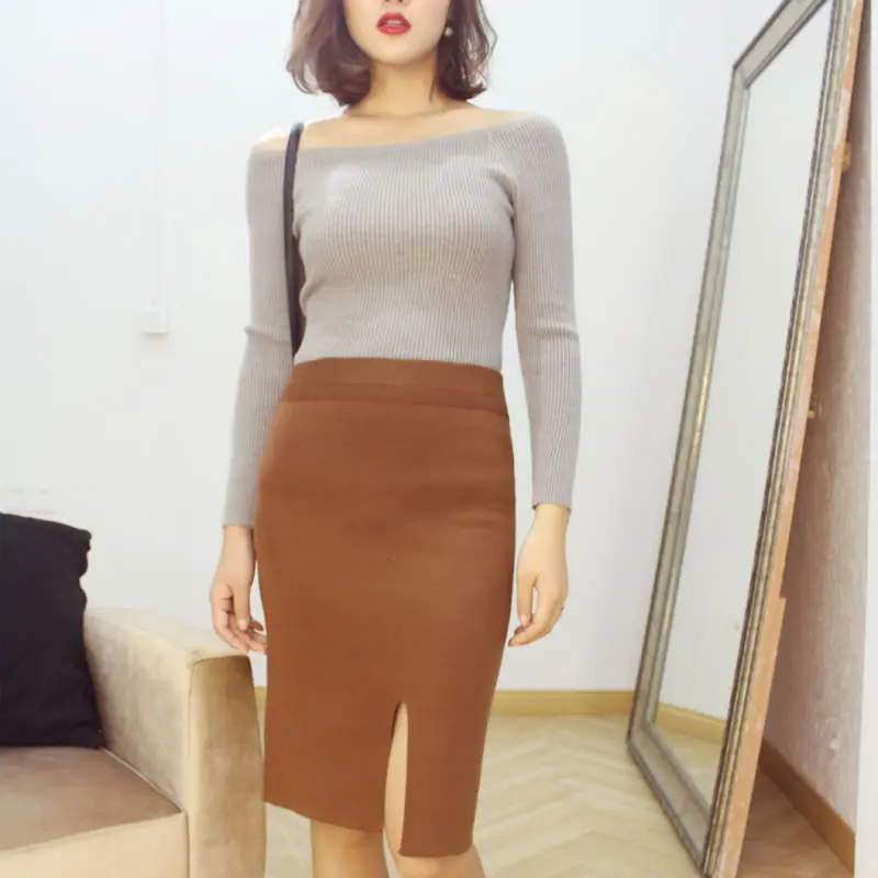 Высокое качество! Чистый цвет осень зима 2015 новый европейский стиль Женская мода