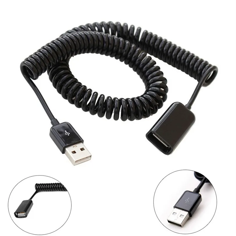 USB 2 0 пружинный Удлинительный кабель тип А штекер гнездо уникальный компьютерный