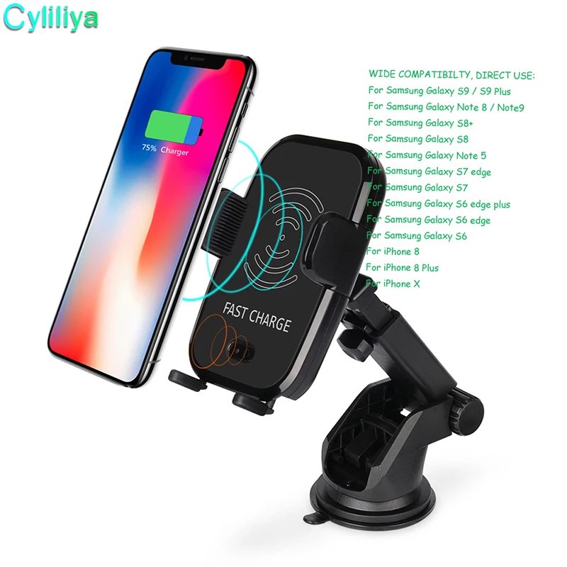 Беспроводное Автомобильное зарядное устройство с инфракрасным датчиком 10 Вт |