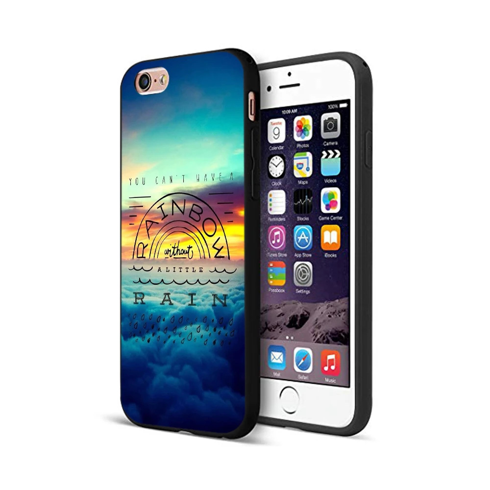 Черный чехол из ТПУ для iphone 5 5s se 6 6s 7 8 plus x 10 силиконовый XR XS MAX Вдохновляющие