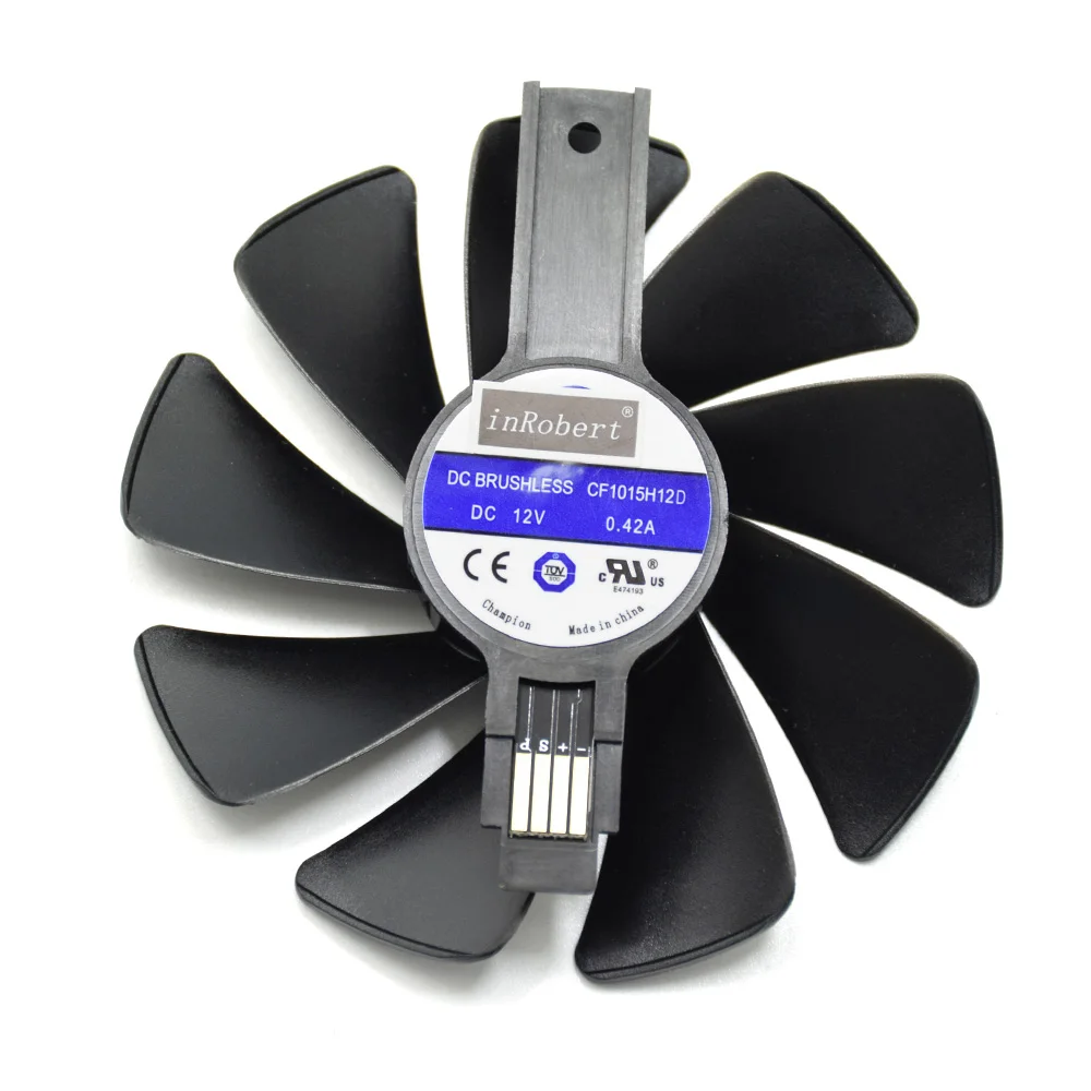 CF1015H12D 95 мм CF1015H12S CF1015H12D кулер вентилятор Замена для Sapphire NITRO RX480 8G RX 470 4G GDDR5 RX570 RX580 RX Vega64 8 Гб графическая карта - Цвет лезвия: CF1015H12D