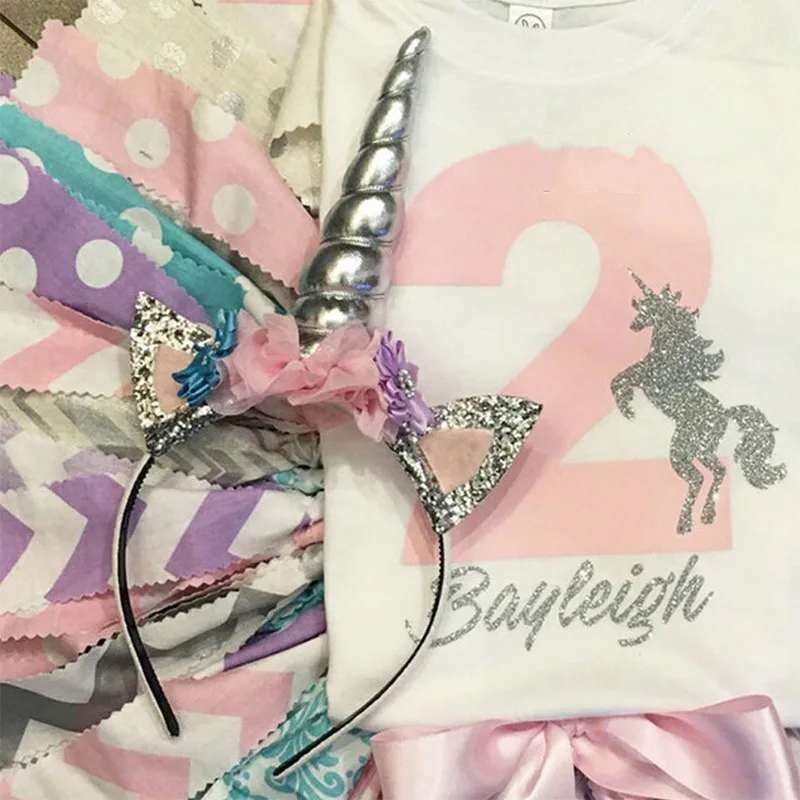 Ободки с единорогами ушками и войлоком роза цветок животное единорог