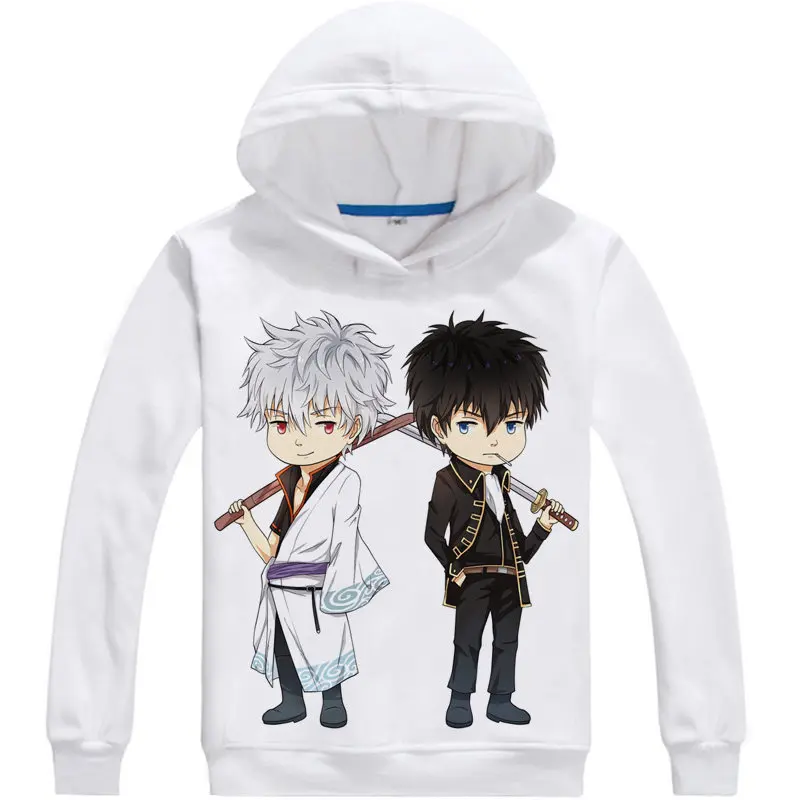 Gintama Silver Soul Толстовка Аниме Костюм Саката гинтоки Пуловер с рисунками из