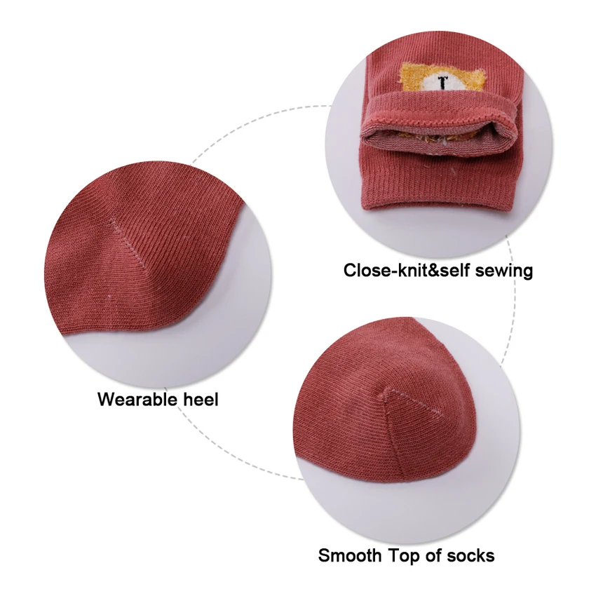 5 пар/лот хлопок детские носки Обувь для мальчиков девочек Медвежонок Детские