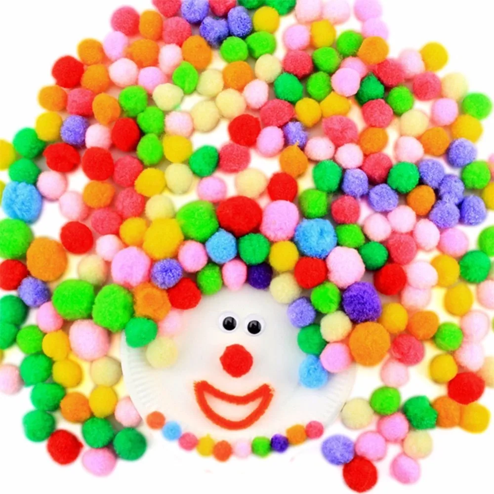 200 шт партия Фестиваль Сделай Сам ремесло помпоны мягкие пушистые шары войлочные