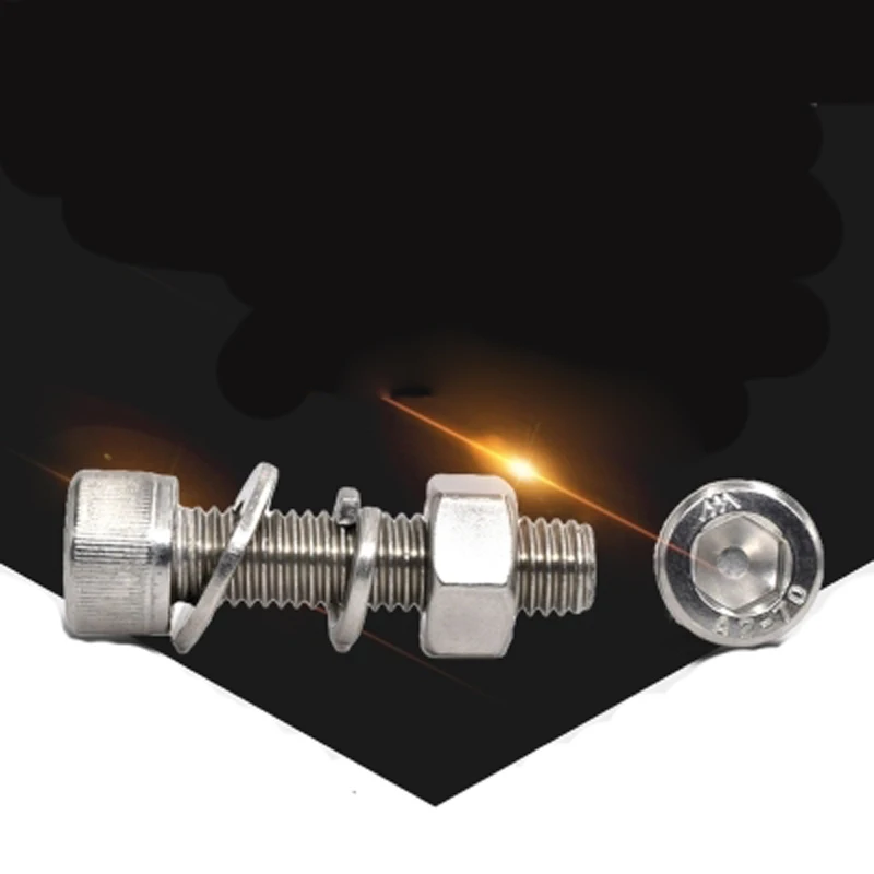 M5 M6 Винт с шестигранной головкой цилиндрическая головка болты гайкой|head bolt|sems